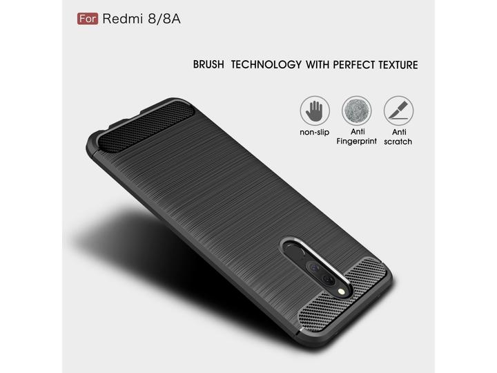 Immagine prodotto Screenguard Xiaomi Redmi 8 Cover Carbon Brushed Soft TPU (Xiaomi Redmi 8)