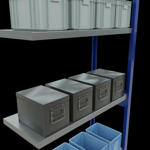 Actual product image Schulte Lagertechnik MULTIplus250 boltless add-on bay system with length bolts