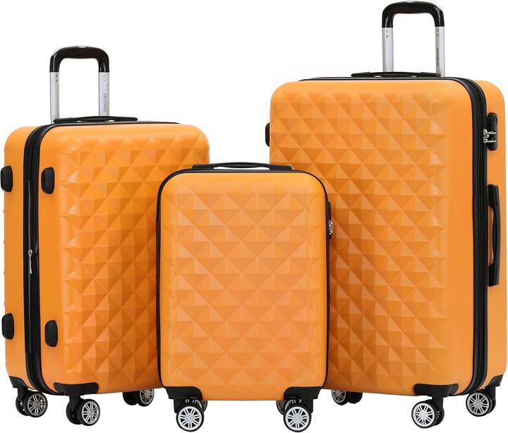 Beibye 3-teiliges Hartschalenkoffer-Set (Handgepäck (bis 50l), M (50 - 90l), L (90 - 115l))