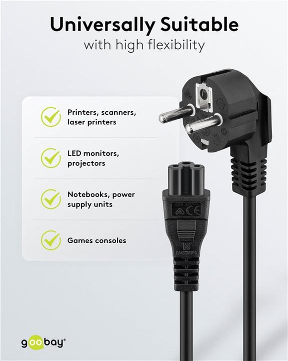 Produktbild Goobay Netzanschlusskabel (1.80 m)