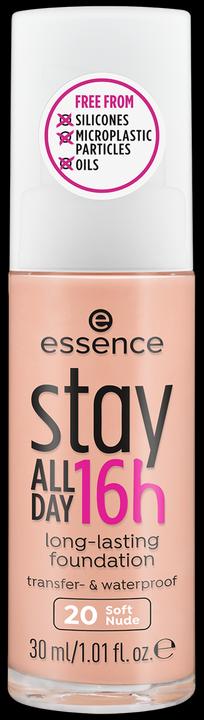 essence stay All Day 16h long-lasting Foundation (20 Soft Nude)