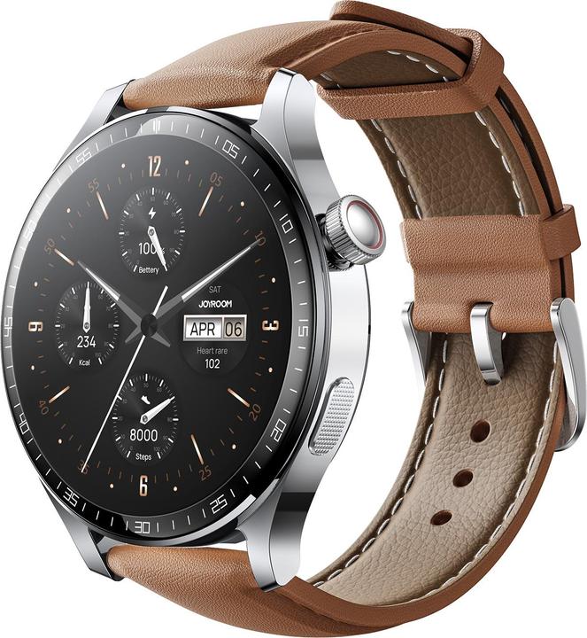 Actual product image Joyroom Classic Series JR-FC2 Pro Smart Watch (Answer/Make Call)-Moonlight Silver (227 mm)