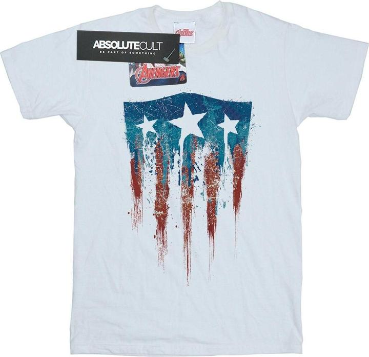 Captain America Flagge Schild TShirt