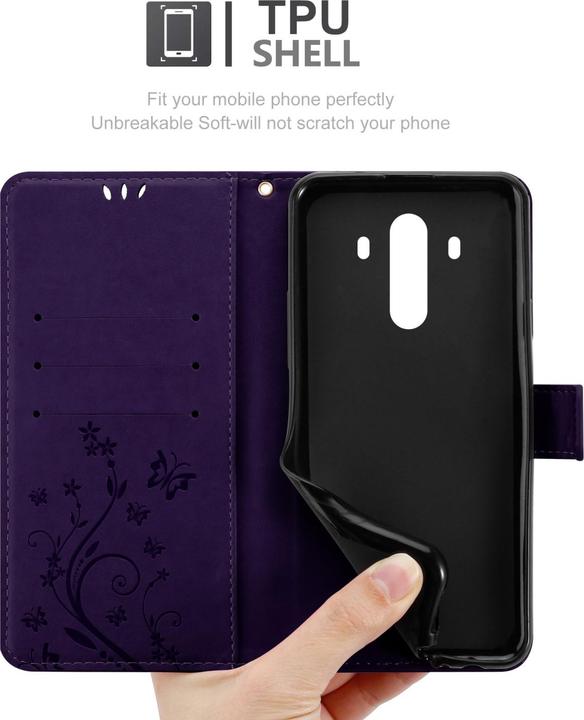 Image du produit Cadorabo Housse Flower Book pour Huawei MATE 10 PRO (Mate 10 Pro)