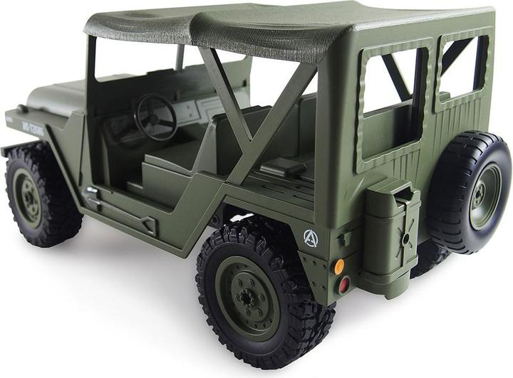 Immagine prodotto Amewi RC AMX U.S. Military Off-Road Vehicle RTR 4WD 1:14 verde militare (RTR pronto all'uso)