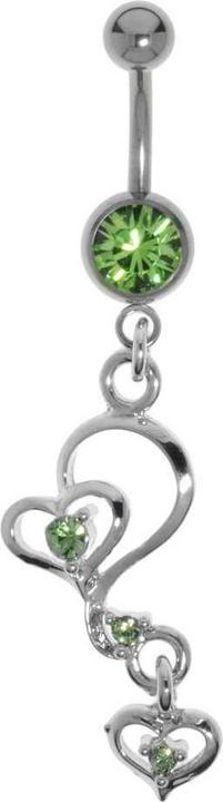 Image du produit Bijouteria Piercing nombril (Titane, Laiton, Cristallin)