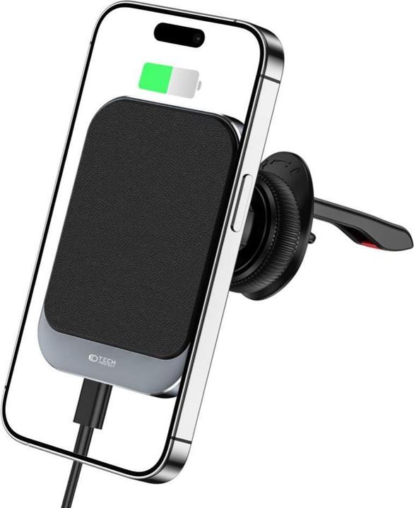 Immagine prodotto Tech-Protect Mm15w-V2 Caricatore Magnetico Magsafe Per Auto Con Supporto Wireless 15w Nero