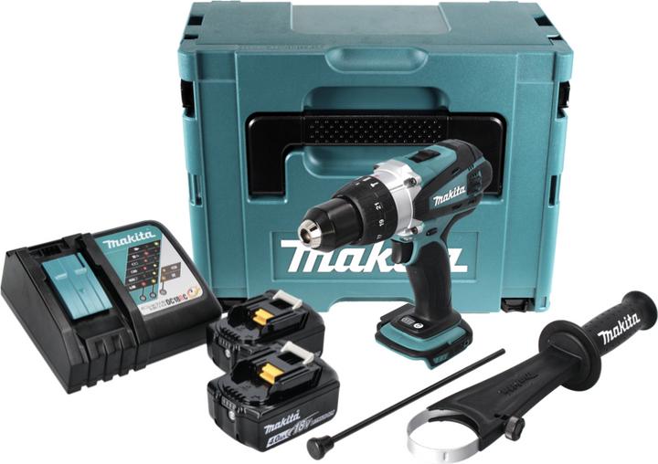 Actual product image Makita DHP458RMJ, 2 batteries (Rechargeable battery operated)