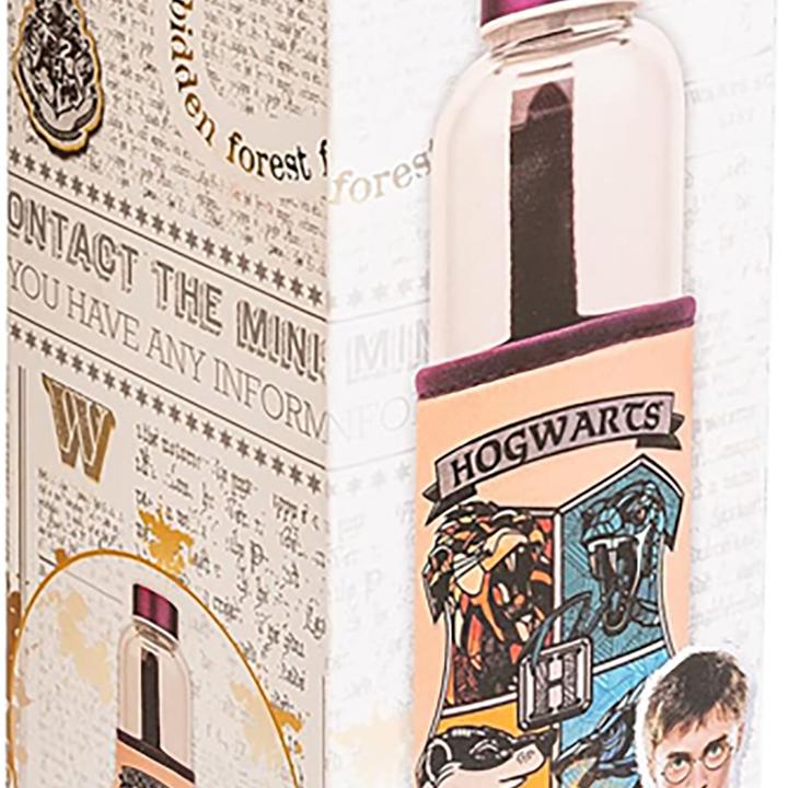 Image du produit - Bouteille d'eau en verre 500 ml (Hogwarts) (0.50 l)