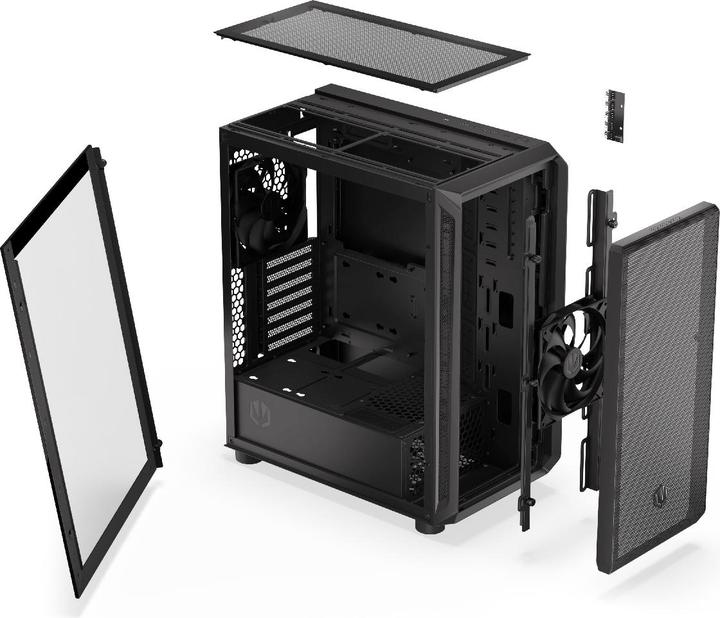 Actual product image Endorfy ARX 500 Core (schwarz, Tempered Glass) (mATX, ATX, Mini-ITX)