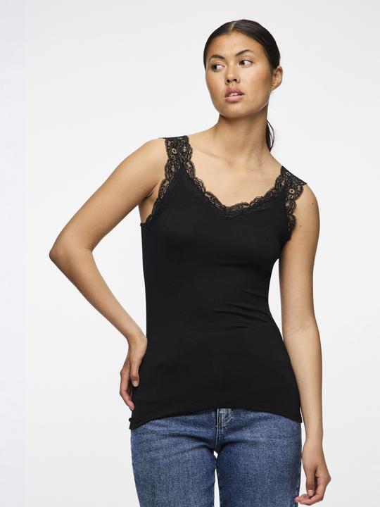 Actual product image Pieces Pcbarbera Lace Top Noos Bc (S)