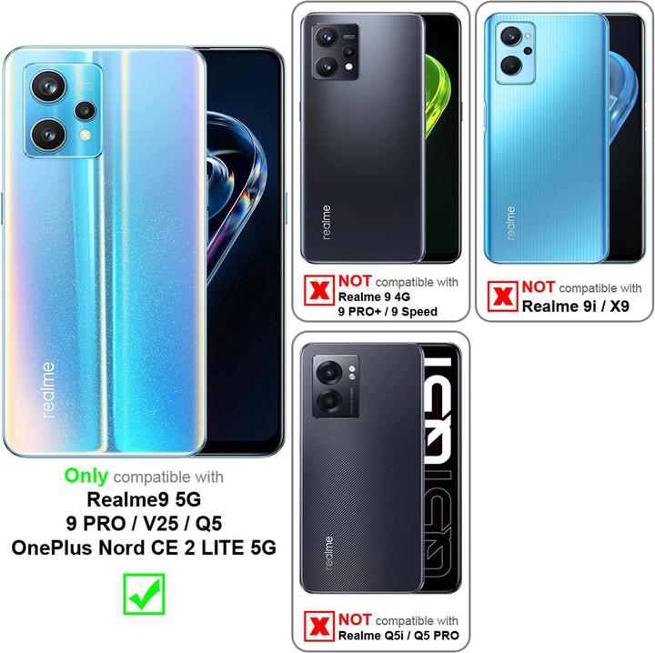 Image du produit Cadorabo Housse Flower Book pour Realme 9 5G / 9 PRO / V25 / Q5 / OnePlus Nord CE 2 LITE 5G (Vivo V25, Realme 9 Pro+, OnePlus Nord CE 2 Lite 5G)