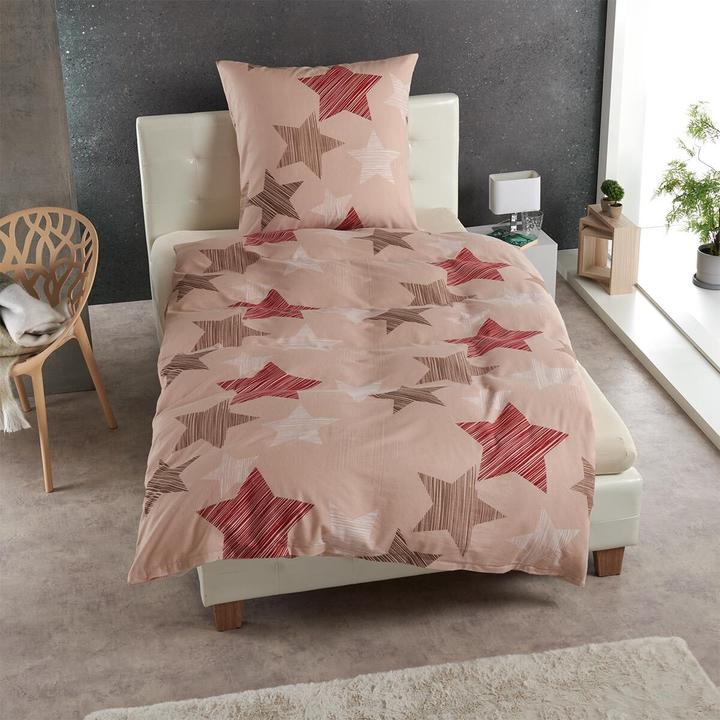 Produktbild Traumschlaf Sterne beige (Bettwäsche Set, 2 x 80 x 80 cm, 200 x 200 cm)