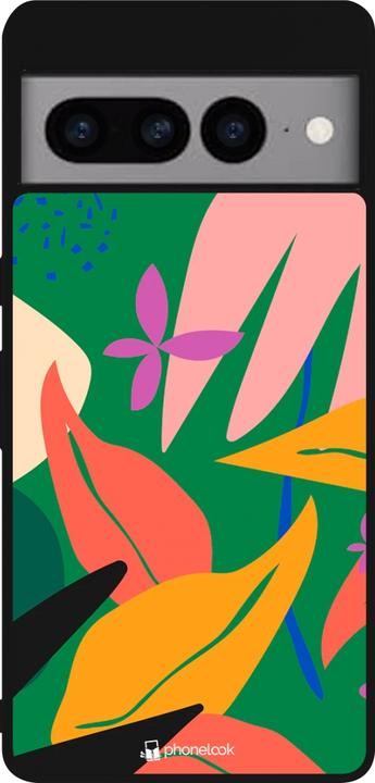 Actual product image PhoneLook Coque Silicone rigide noir Abstract Jungle (Google Pixel 7 Pro)