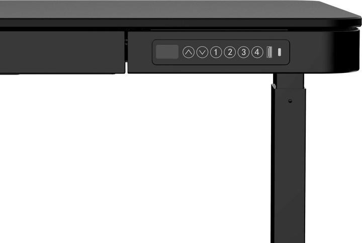 Actual product image Activejet Schreibtisch mit elektrischer Höhenverstellung 140x70 ET119W-C schwarz