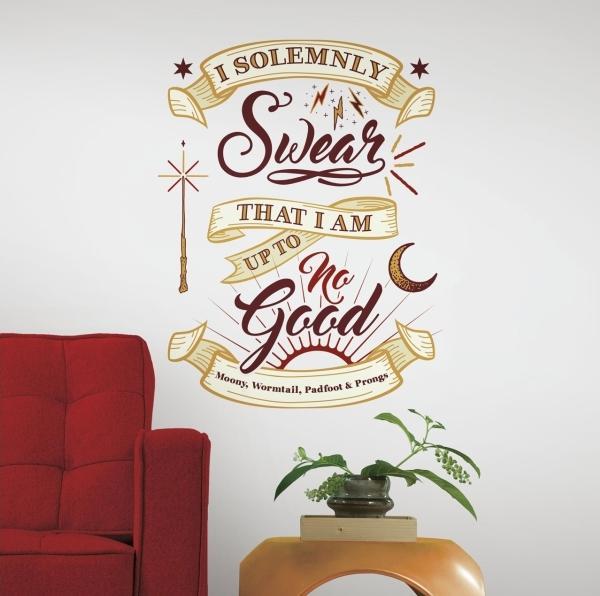 Image du produit Roommates Harry Potter Marauder'S Map Quote Peel And Stick Giant Wall Decals
