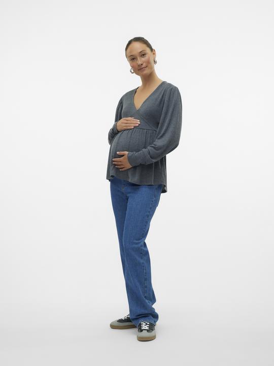 Produktbild Mamalicious Normal geschnitten V-Ausschnitt Top Bluse (S)