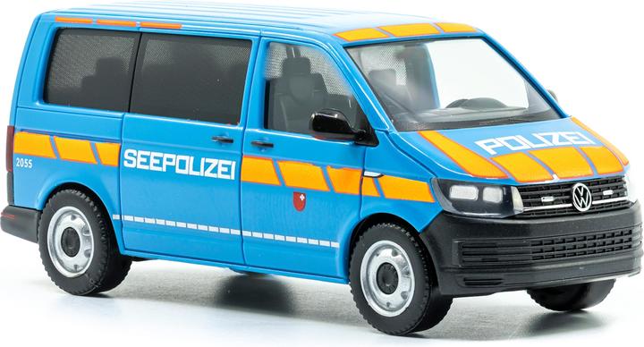 Actual product image Herpa VW T6 Transporter Lake Police Schwyz