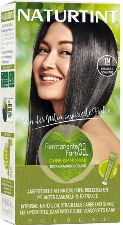 Image du produit Naturtint Gel colorant capillaire permanent 1N noir ébène sans ammoniaque (1N)