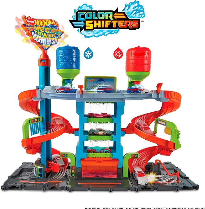Actual product image Hot Wheels HW City Mega Tower Car Wash