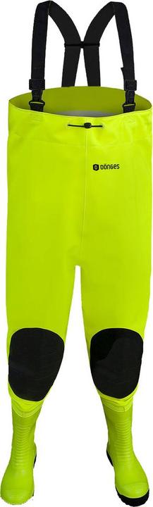 Dönges Wathose Hi-Vis mit S5 Sicherheitsstiefel, Grösse 43 (43)