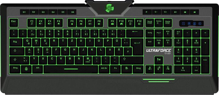 Produktbild Ultraforce T5 Gaming Keyboard LED beleuchtete Tasten Anti-Ghosting USB schwarz (DE, Kabelgebunden)