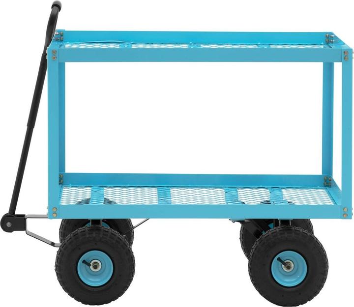 Produktbild Hillvert Gartenwagen Transportwagen Handwagen Gitterwagen Luftreifen 2 Ebenen 150 kg (150 kg)