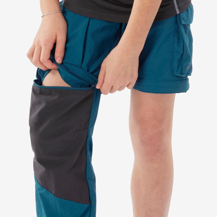 Immagine prodotto Quechua Zip-Off-Hose Kinder Gr. 123–172 Wandern - MH500 blau (14, 15, 16)