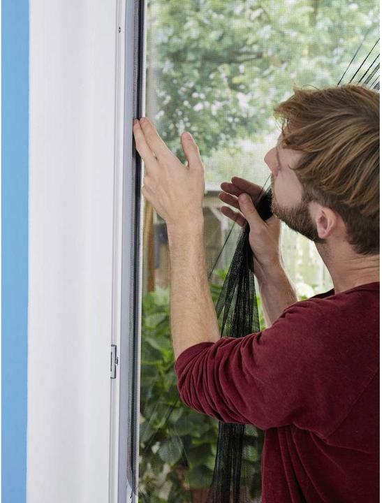 Actual product image tesa Insect screen COMFORT for windows, with Velcro tape, self-adhesive, without drilling (130 x 130 cm)
