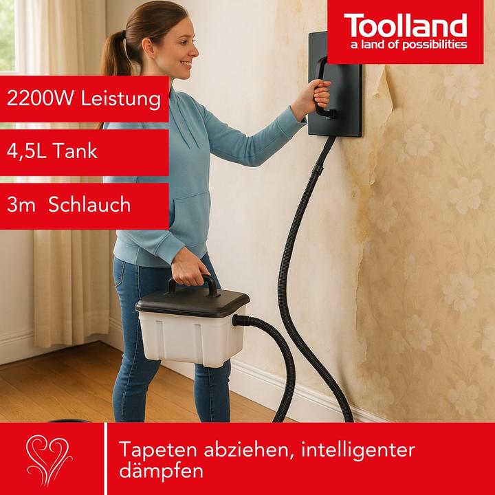 Produktbild Toolland Dampf-Tapetenablöser
