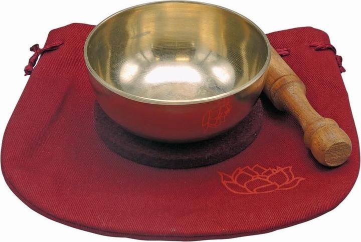 Actual product image Klangschalen-Center Singing bowl set in a red bag (Singing bowl)