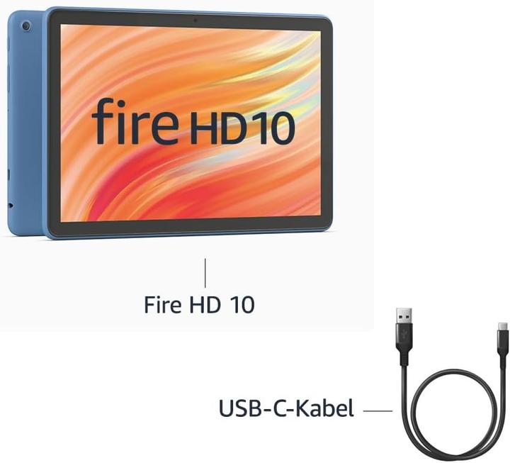 Image du produit Amazon Fire HD 10 (2021) y compris Alexa (10.10", 32 Go, Denim)