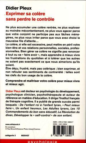 Image du produit Odile Exprimer sa colère sans perdre le contrôle (Français, Pleux Didier, 2017)