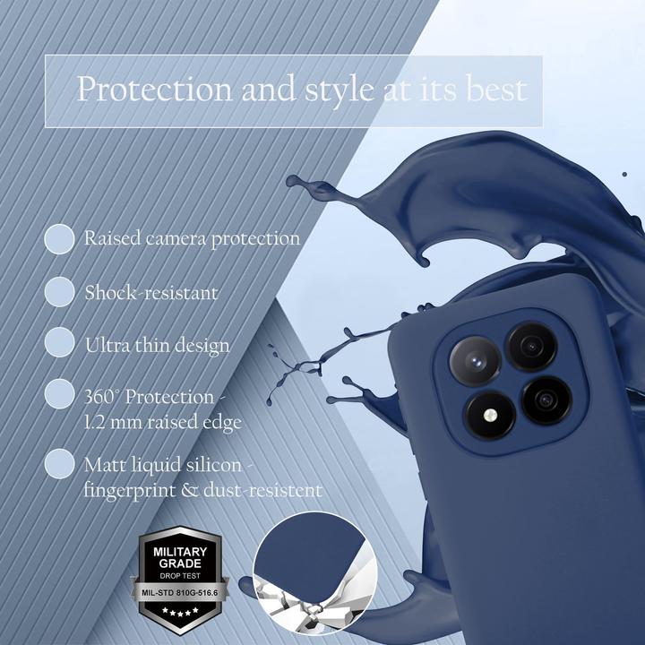 Actual product image Cadorabo Case for Xiaomi Redmi Note 14 Pro 5G TPU Liquid Silicone Cover (Xiaomi Redmi Note 14 Pro 5G)