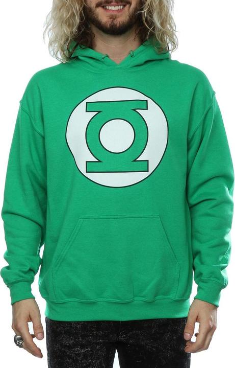 Actual product image Mens Green Lantern Logo Hoodie (S)