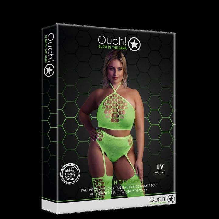 Produktbild Ouch! Two Piece with Crop Top and Stockings (XL, XXL, 3XL)