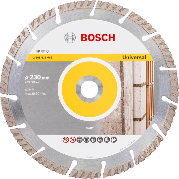 Bosch Professional Zubehör Disco da taglio diamantato PRO Multi Material, 125 x 22,23 mm