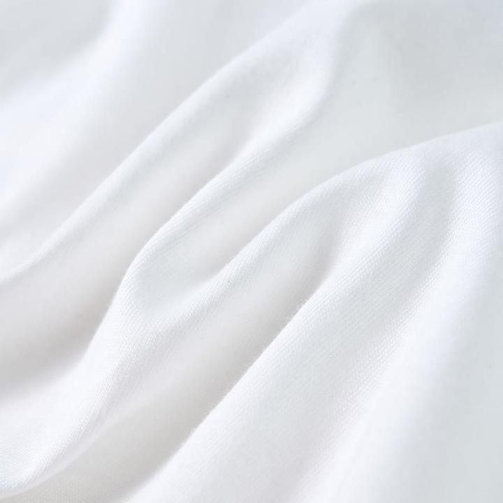 Actual product image VidaXL Children's T-shirt ecru 104,Material: 100 % cotton,Colour (104)