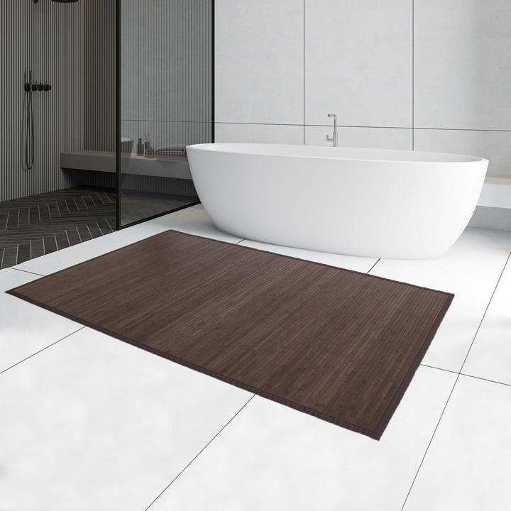 Image du produit Greendeco Tapis en bambou Tapis en bambou 200x250 foncé (200 x 250 cm)