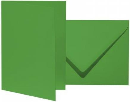 Artoz 10 folding cards with envelopes Mosaic DIN B6 apple green (B6, 1 x)