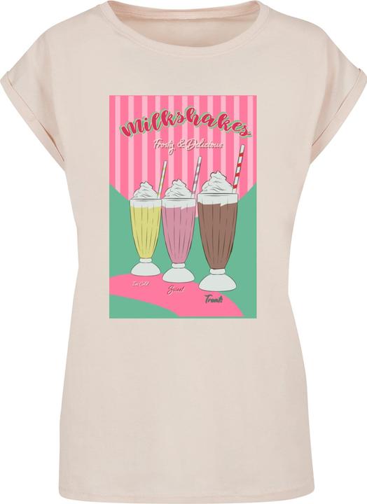 Actual product image Mister Tee MisterTee Ladies Milkshake Tee - Extended Shoulder Tee - 178079 (L)