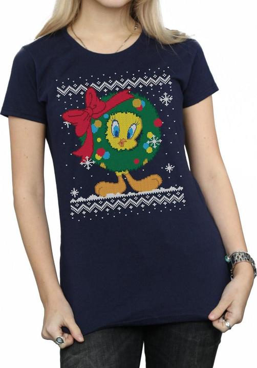 Image du produit Looney Tunes - T-shirt TWEETY PIE CHRISTMAS FAIR ISLE - Femme (XXL)
