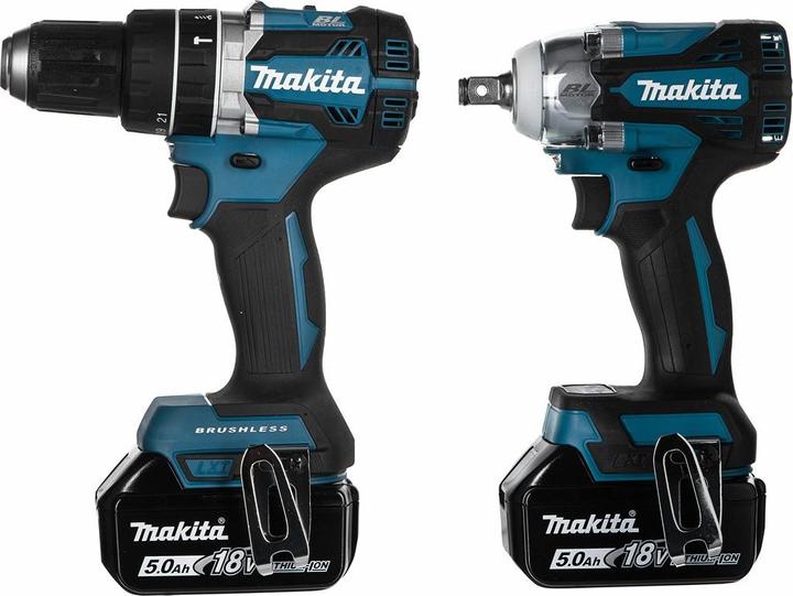 Actual product image Makita ZES.COMBO 18V (DHP484+DTW300) 3x5,0Ah DLX2359TJ1 (Rechargeable battery operated)