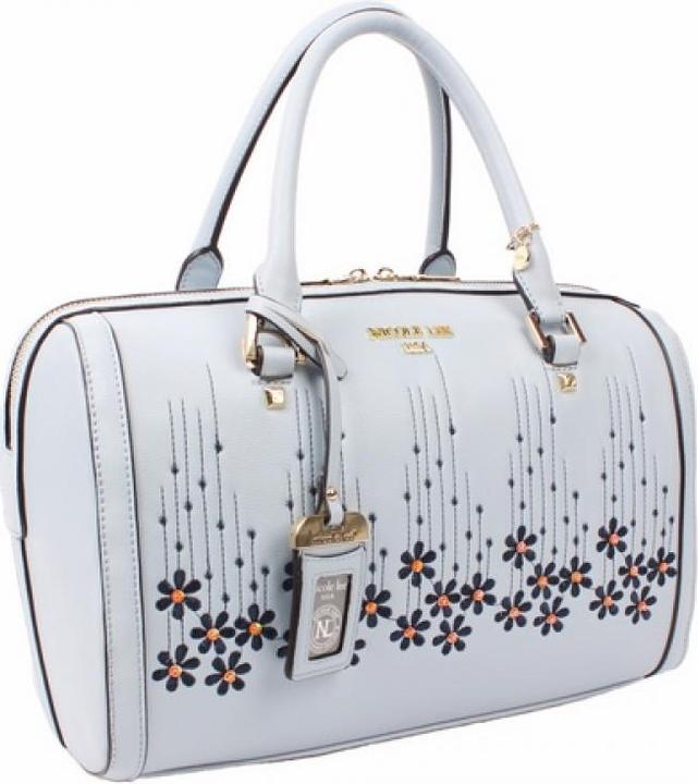 Actual product image Nicole Lee Handbag "Rosalie Floral" blue Boston Bag