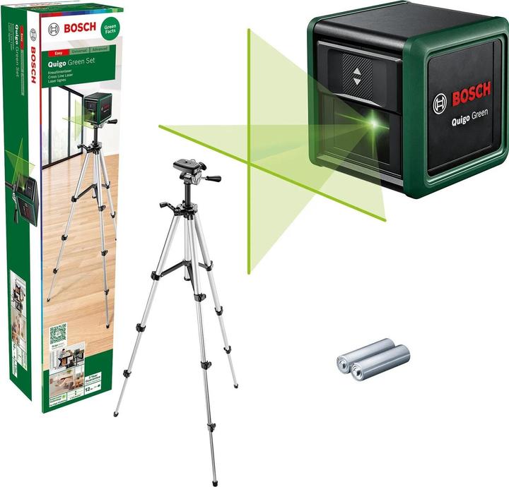 Produktbild Bosch Home & Garden Kreuzlinien-Laser Quigo Green Set