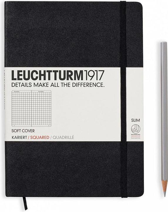 Leuchtturm1917 Medium (A5, Kariert, Weicher Einband)