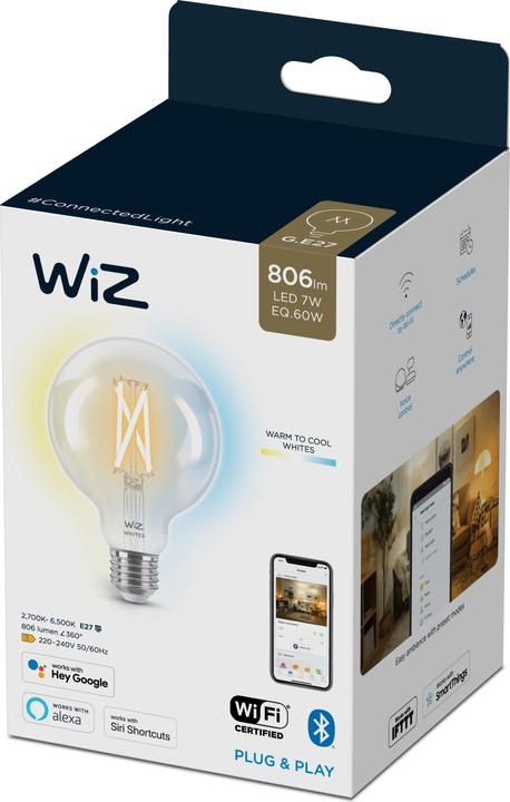 Actual product image WiZ Filament (E27, 6.70 W, 806 lm, 1 x, E)