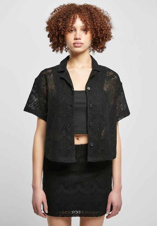 Produktbild Urban Classics Ladies Crochet Lace Resort Shirt (5XL)