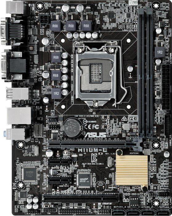 Actual product image ASUS H110m-C, Matx, Lga1151 (LGA 1151, Intel H110, mATX)
