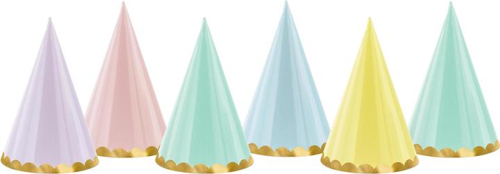 Partydeco Party hats Yummy pastel, 16 x 10 cm, 6 pieces